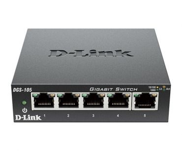 D-Link DGS-105/B 5-Port 10/100/1000 Mbps Unmanaged Switches