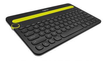 Logitech K480 Wireless Multi-Device Keyboard for Windows, Apple iOS android or Chrome, Bluetooth, Compact Space-Saving Design