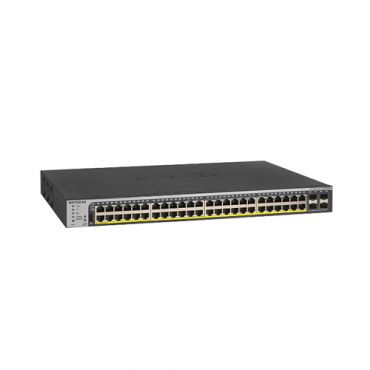 Netgear GS752TPP-100NAS 48-Port GbE PoE+ Smart Managed Pro Switch, 4 SFP, 760W 