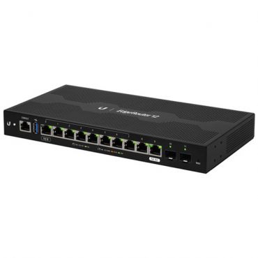 Ubiquiti Networks EdgeRouter 12, 10-Port Gigabit Router with PoE Passthrough and 2 SFP Ports