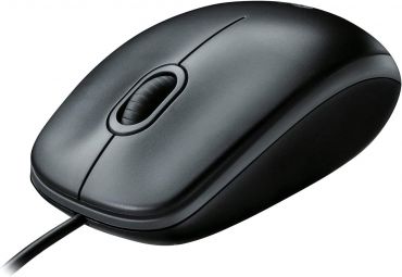 Logitech M100 Wired USB Mouse, 3-Buttons, 1000 DPI Optical Tracking, Ambidextrous PC/Mac/Laptop, Black 910-001604 in Dubai, UAE