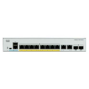 Cisco Catalyst 1200-8P-E-2G Smart Switch, 8 Port GE, PoE, Ext PS, 2x1GE Combo