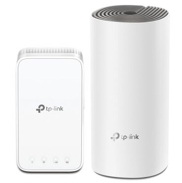 TP-Link AC1200 Whole Home Mesh WiFi System Deco E3 (2-pack), App, Router/AP Mode, IPv6, IPTV, QoS, MU-MIMO Deco-E3-2-pack