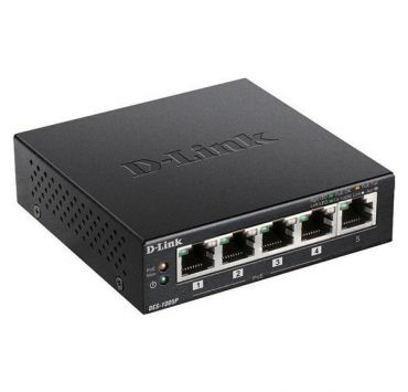 D-Link DES-1005P/E 5-Port 10/100 Switch with 4 PoE Ports