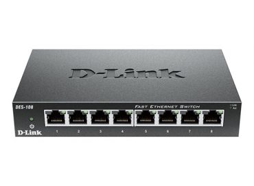 D-Link DES-108 8-Port 10/100 Mbps Unmanaged Switch DES-108/E