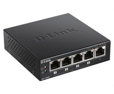 D-Link DGS-1005P/E 5-Port Gigabit Switch with 4 PoE Ports