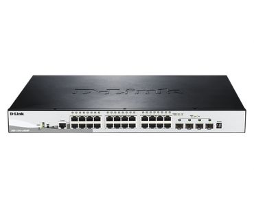 D-Link DGS-1510-28XMP DGS-1510 Series Gigabit Stackable Smart Managed Switches with 10G Uplinks
