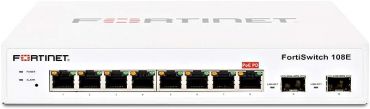 Fortinet FortiSwitch 108E-POE - switch - 8 ports - managed - rack-mountable