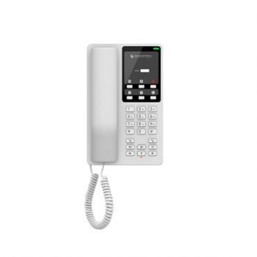 Hotel Table IP Phone, 2 SIP accounts, 2 lines, 1x Ethernet 10/100 PoE, no LCD, no PSU, White