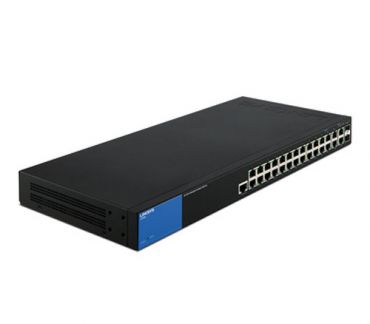 Linksys Business LGS528 24-Port Gigabit Managed Switch + 2x Ethernet SFP/RJ45 Combo Ports LGS528-UK