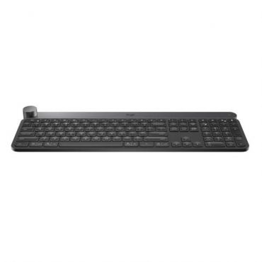 LOGITECH CRAFT Advanced Wireless Keyboard With Creative Input Dial And Backlit Keys, Dark Grey Aluminum