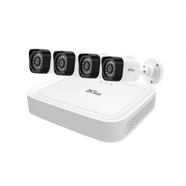 ZKTECO XVR KIT series 4-Channel 1080P Lite with 4 x 720P Plastic HD Cameras KIT-8304XEC-S/4-BS31A11M