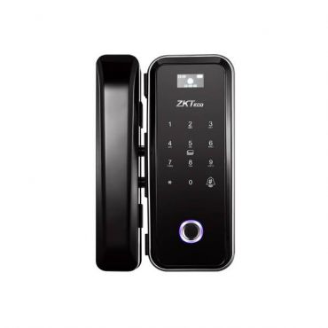 ZKTECO Fingerprint · MF Card Password Hybrid Verification Glass Door Lock GL300