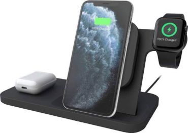 Logitech powered 3-in-1 Qi wireless charging dock (graphite) POWERED 3-IN-1 DOCK