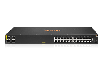 HPE Aruba Networking CX 6000 24G Class4 PoE 4SFP 370W Switch R8N87A