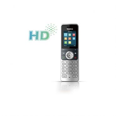 Yealink Mid-level, cordless IP DECT handset for use with the W53P mid-range phone W53H