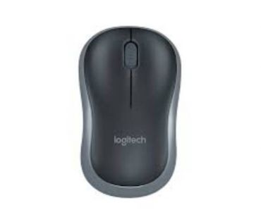 Logitech M185 Wireless Mouse USB for PC Windows, Mac and Linux, Grey with Ambidextrous Design-Black WIRELESS MOUSE