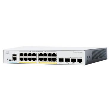 Catalyst 1300 16-port GE, PoE, 4x10G SFP+ Catalyst 1300 Series Managed Switch, 16-port GE, PoE, 4x10G SFP+, Stackable| C1300-16P-4X