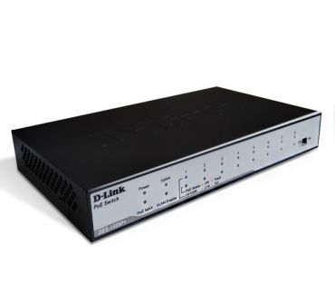 D-Link DES-1009P+/ME 8-Port Fast Ethernet PoE Desktop Switch