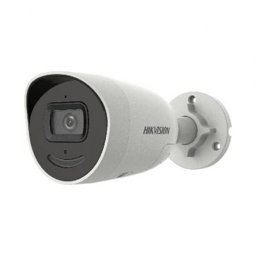 HIKVISION 5 MP AcuSense Strobe Light and Audible Warning Fixed Mini Bullet Network Camera DS-2CD3056G2-IU/SL