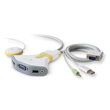 Flip 2-Port KVM Switch with Remote * USB; Audio F1DG102U