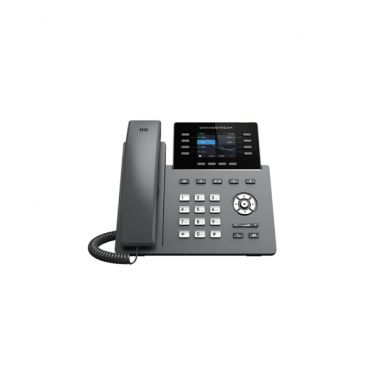 Professional P Phone, 12 SIP accounts, 8 lines, 2x GbE PoE, Wi-Fi, 320x240 (2.8") color LCD, GBX20 support, 12V/1A PSU