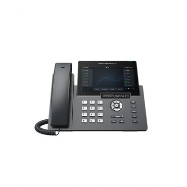Professional P Phone, 16 SIP accounts, 12 lines, 2x GbE PoE, Wi-Fi, 1024x600 (7.0") touch screen color LCD, 48 virtual BLF keys, 12V/1A PSU