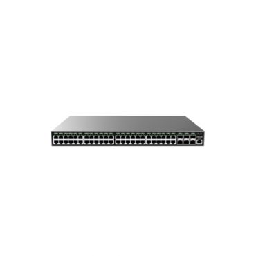 Layer 2+ Managed Network Switch, 48x GbE RJ45, 6x SFP+, stackable, Internal PSU
