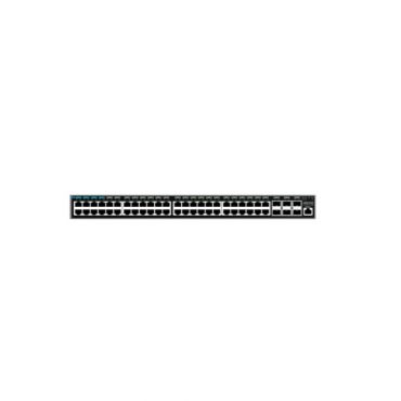 Layer 3 Managed Network Switch, 48x GbE RJ45 PoE 802.3 af/at, up to 60W(1-8 ports), up to 30W(9-48 ports), 6x SFP+, stackable, optional redundant PSU