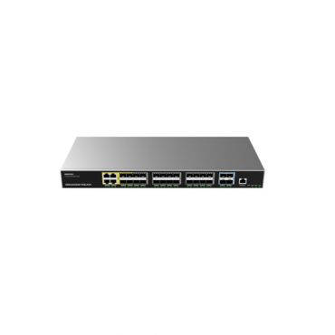 Layer 3 Managed Network Switch, 24x SFP, 4x SFP+, 4x GbE combo, optional redundant PSU