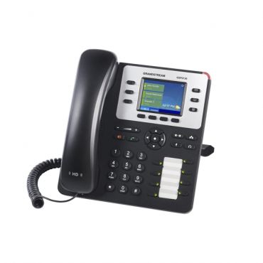 High-End IP Phone, 3 SIP accounts, 3 lines, 2x GbE PoE, 320x240 (2.8") color LCD, 8 BLF keys, 12V/0.5A PSU