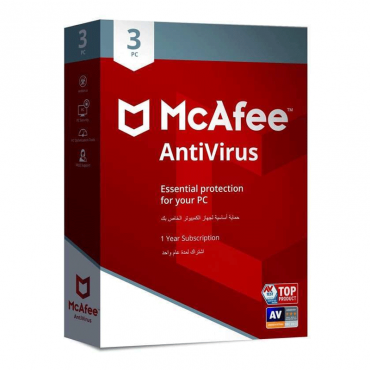 McAfee Antivirus 2020, 3 User
