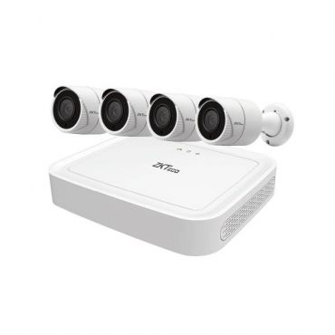 ZKTECO XVR KIT series 4-Channel 1080P LITE with 4 x 720P Metal HD Cameras KIT-8304XEC-S/4-BS31A11B