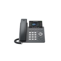 Professional P Phone, 6 SIP accounts, 6 lines, 2x GbE PoE, Wi-Fi, 320x240 (2.8") color LCD, 24 virtual BLF keys, 5V/0.6A PSU