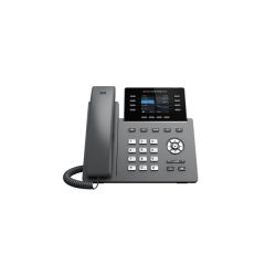 Professional P Phone, 12 SIP accounts, 8 lines, 2x GbE PoE, Wi-Fi, 320x240 (2.8") color LCD, GBX20 support, 12V/1A PSU