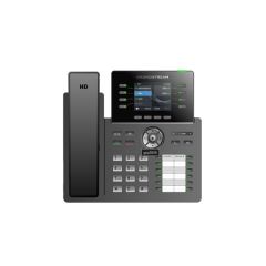 Professional P Phone, 12 SIP accounts, 8 lines, 2x GbE PoE, Wi-Fi, 320x240 (2.8") color LCD,24 virtual and 10 hard BLF keys, 12V/1A PSU