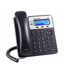 Basic IP Phone, 2 SIP accounts, 2 lines, 2x Ethernet 10/100 no PoE, 132x48 (2.95") backlit LCD, 5V/0.6A PSU